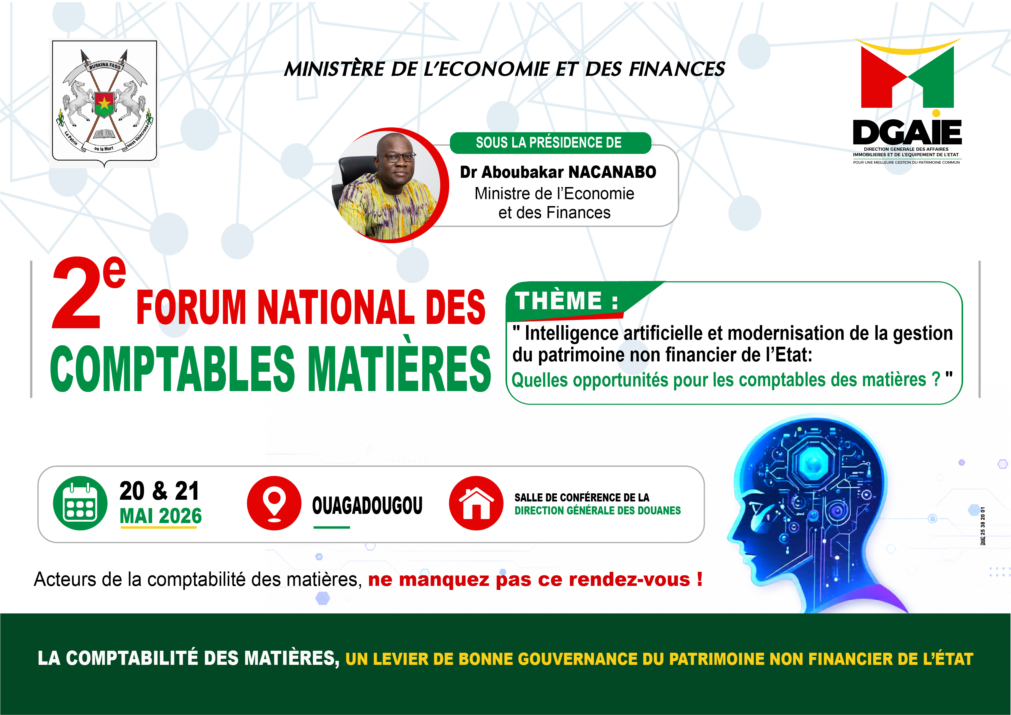 2e Forum National des Comptables Matières
